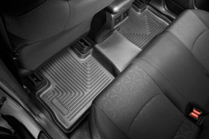 Toyota Rav4 Floor Mats - Rear - Husky Liners - X-act Contour - Black - 2019